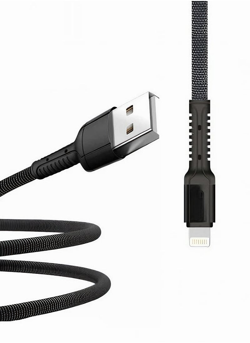 Winmax - Super Speed ​​Lightning USB Cable Nylon Braided, Safe and Stable Data Charging Line, Fast and Safe Charging and Data Sync - Image 1