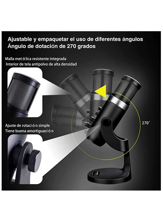 Jmary PW9 Desktop live and Recording Microphone Video Broadcast Cinema Equipment Supplier - Image 4