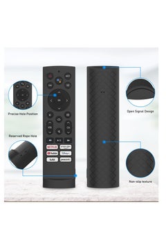 Excefore Silicone Case Cover for Hisense Voice Remote ERF3A90, Fit for Hisense U7G U9G U8 Series 4K ULED Remote Silicone Cover, with Lanyard (Black Sleeve)  - Image 3