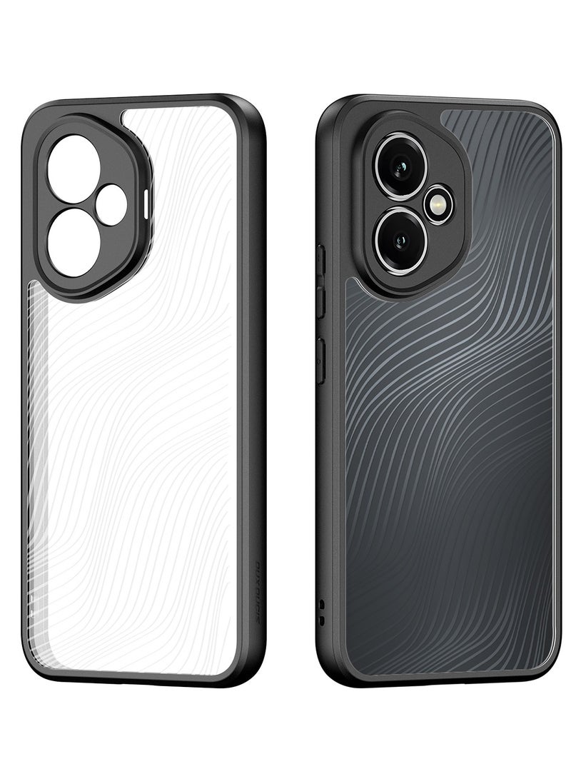 دوكس دوتشيز جراب ايمو دوكس دوكيس شفاف مضاد للاصفرار [غطاء خلفي صلب من البولي كربونات ومن السيلكون ] جراب واقٍ مقاوم للصدمات متوافق مع   Honor 400 (أسود) - Image 1