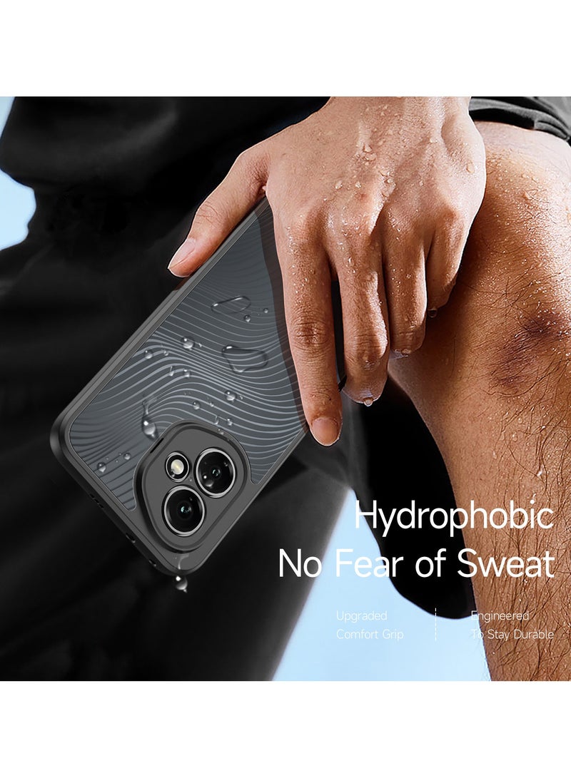 دوكس دوتشيز جراب ايمو دوكس دوكيس شفاف مضاد للاصفرار [غطاء خلفي صلب من البولي كربونات ومن السيلكون ] جراب واقٍ مقاوم للصدمات متوافق مع   Honor 400 (أسود) - Image 4