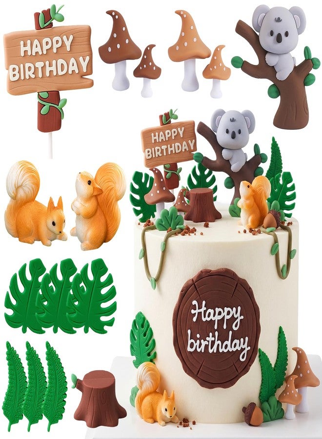 Knana 15Pcs Koala Cake Topper Koala Birthday Party Decorations with Mushroom for Koala Party Favors - Image 1
