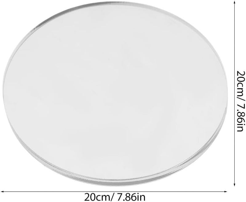 5pcs Wall Clock Face Cover - Replacement Acrylic Transparent Round Clock Dial Cover for Creative DIY Home Office Accessories - Image 2