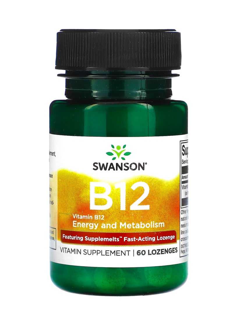 SWANSON Vitamin B12, 60 Lozenges