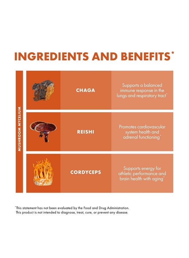Host Defense Breathe* Extract - Immune & Respiratory Support Mushroom Liquid Supplement - Herbal Lung Health Supplement with Chaga, Reishi & Cordyceps - 2 fl oz (60 Servings)* - Image 4