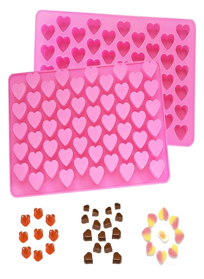 YCDMLJC Heart Silicone Mold 2pcsBaking Mold Reusable Candy Mold,Used for Jelly, Homemade Treats, Candy, Chocolate,candle,lacquer seal Making Supplies - Image 1