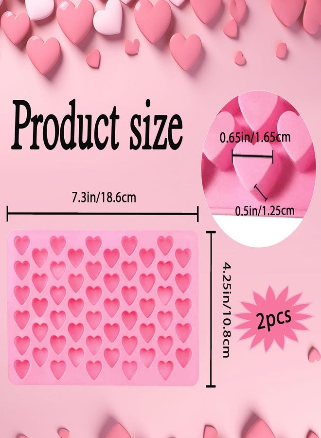 YCDMLJC Heart Silicone Mold 2pcsBaking Mold Reusable Candy Mold,Used for Jelly, Homemade Treats, Candy, Chocolate,candle,lacquer seal Making Supplies - Image 2