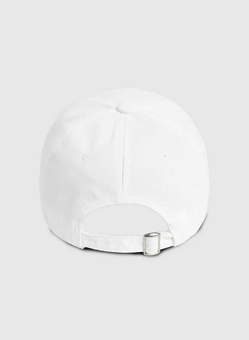 Haute Sauce Rhinestone Butterfly Baseball Cap - White
