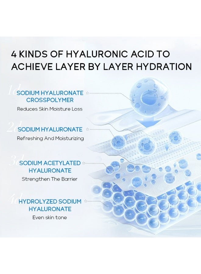 كويوم مصل مرطب بحمض الهيالورونيك، 30 مل، يرطب البشرة بعمق، ينعم الخطوط الدقيقة، يعزز المرونة، للبشرة العادية والجافة، يقوي حاجز الجلد، ينعم التجاعيد - Image 4