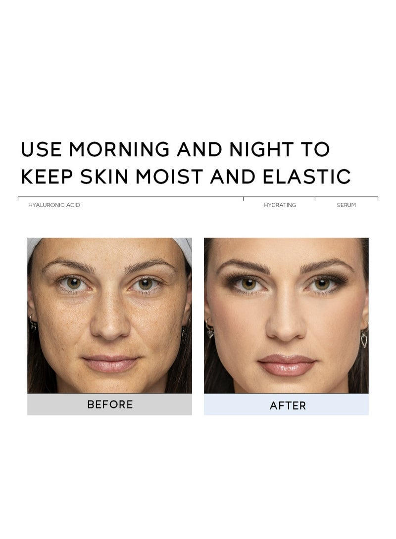 كويوم مصل مرطب بحمض الهيالورونيك، 30 مل، يرطب البشرة بعمق، ينعم الخطوط الدقيقة، يعزز المرونة، للبشرة العادية والجافة، يقوي حاجز الجلد، ينعم التجاعيد - Image 5