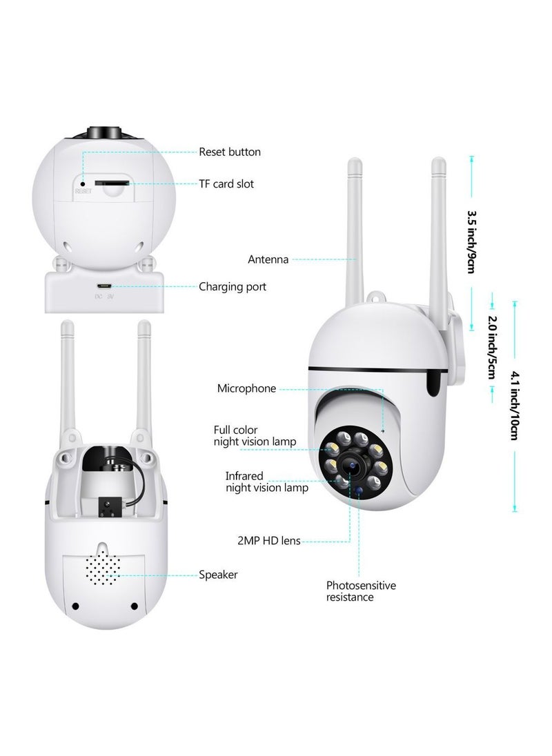 Crony - NIP-27 V380 APP 1080P Full color Wireless Camera HD IP Wireless CCTV Camera Waterproof Outdoor WiFi CCTV Security Cameras - Image 1
