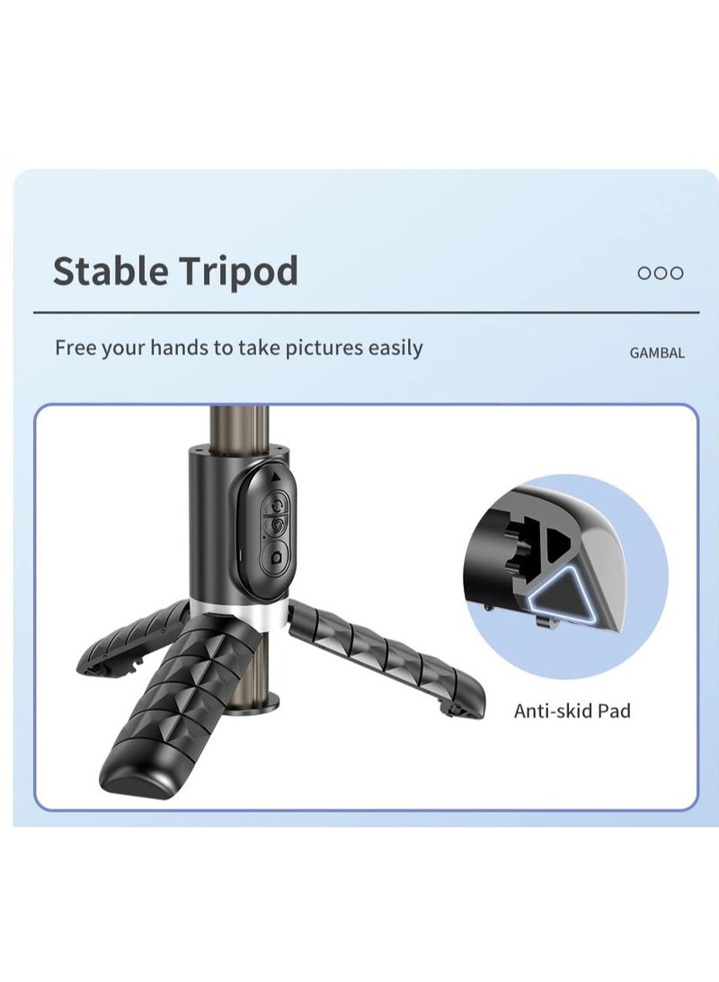 DUSALA Q18 Desktop Gimbal Stabilizer Fill Light Selfie Stick Tripod - Image 5