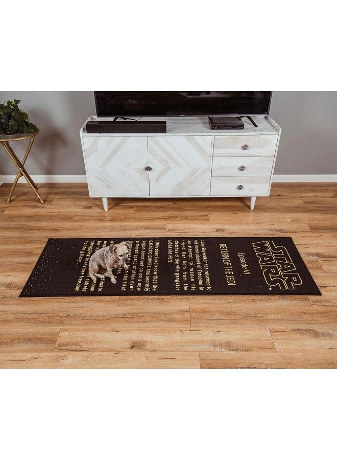 STAR WARS : Return Of The Jedi Title Crawl Printed Area Rug ; Indoor Floor Mat Accent Rugs For Living Room And Bedroom Home Decor For Kids Playroom ; Movie Gifts And Collectibles ; 27 X 77 Inches - Image 5
