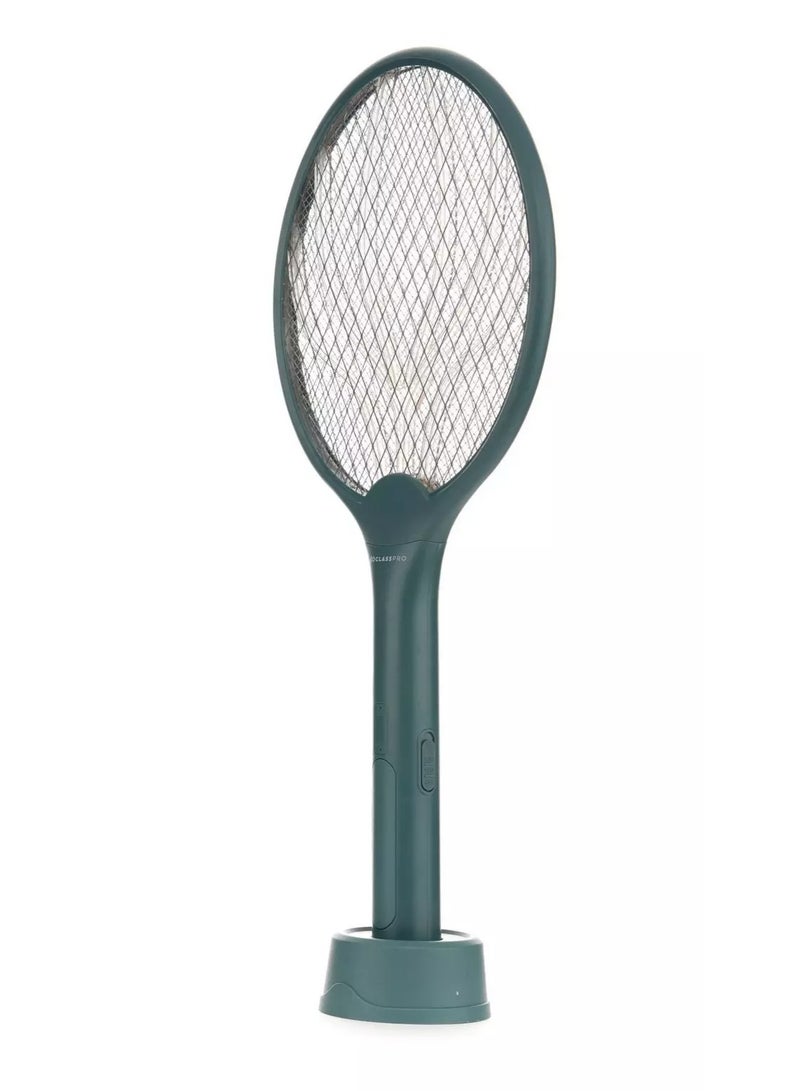 كلاس برو مضرب قاتل الحشرات، قابل لإعادة الشحن، 2 في 1، أخضر - Image 2
