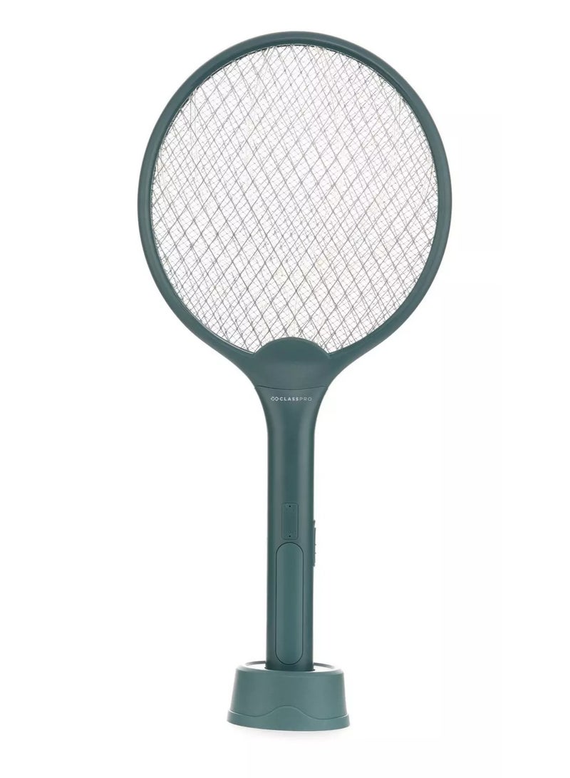 كلاس برو مضرب قاتل الحشرات، قابل لإعادة الشحن، 2 في 1، أخضر - Image 1