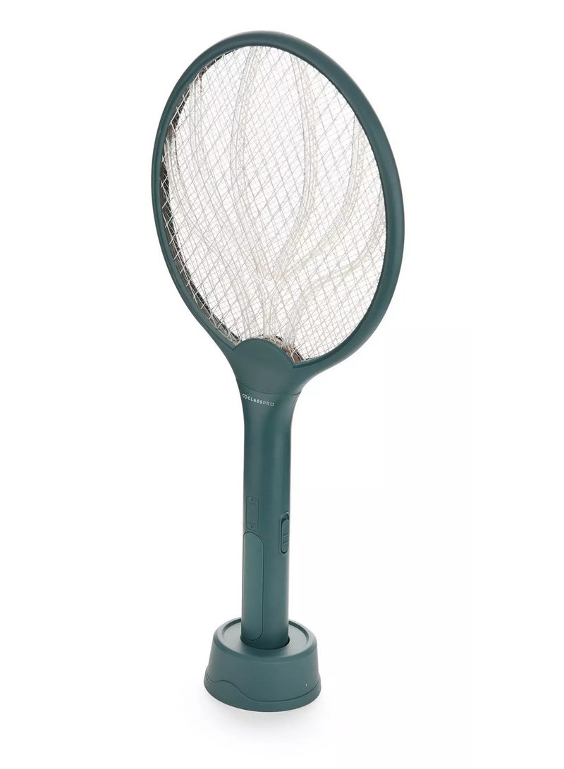 كلاس برو مضرب قاتل الحشرات، قابل لإعادة الشحن، 2 في 1، أخضر - Image 3