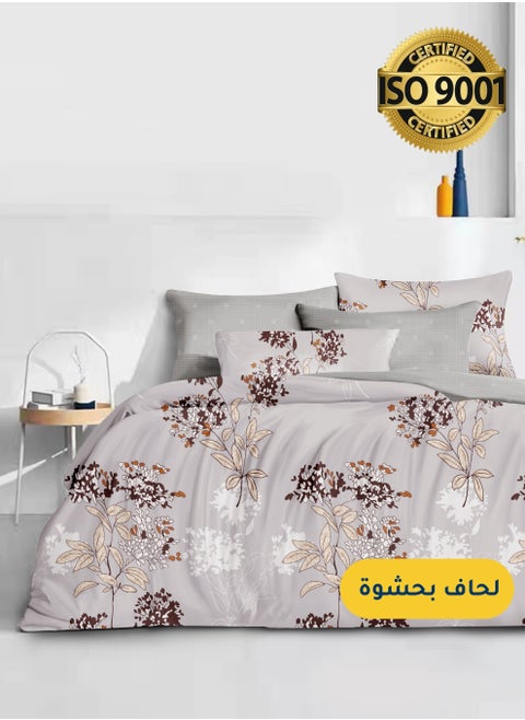 مفرش صيفي مفرد من مايكروفايبر، يناسب سرير بحجم 120 سم × 200 سم،  4 قطع، مع الحشوة، سلسلة سيلين