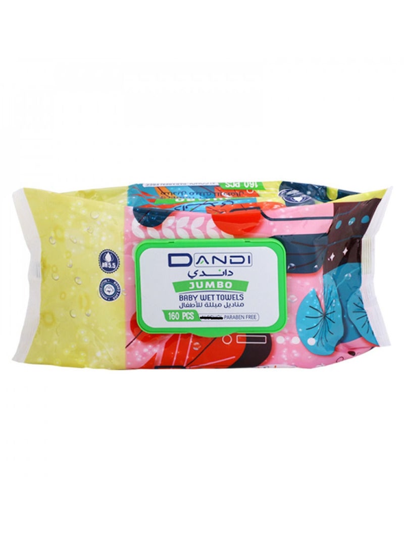 160 Pieces Baby Wet Towels Wipes Harmful Chemicals Free