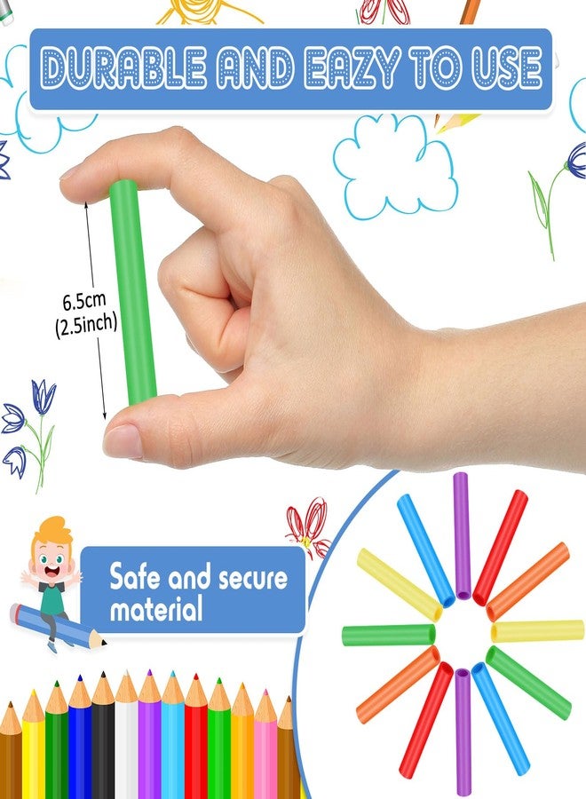 Tinlade 24 Pcs Chewable Pencil Toppers Chew Tube for Kid Silicone Chewy Pencil Toppers Sensory Oral Motor Chew Aid for Children Adult Anxiety Autism ADHD Sensory Integration(Bright Colors) - Image 2