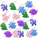 BicMan 30Pcs Dinosaur Pop Keychain Fidget Toys Easter Egg Fillers Mini Pop it Toy Bulk Set for Kids Classroom Prizes Birthday Party Favors Easter Goodie Bag Stuffers Ages 48 812 - Image 2