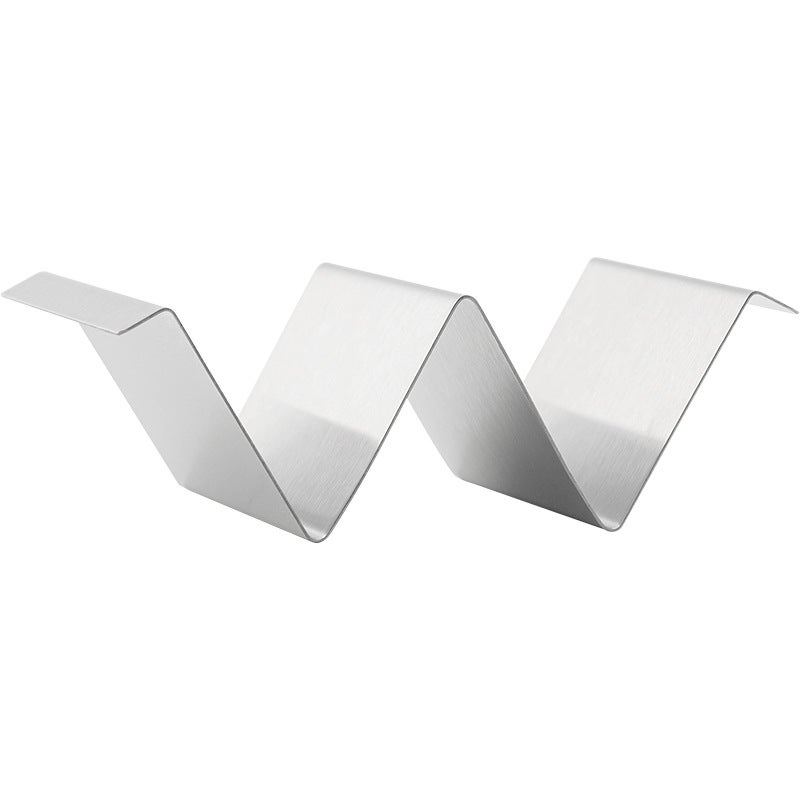 Spot Stainless Steel Mexican Pancake Rack W-Shaped Pancake Rack Corn Roll Rack Taco Holder - Image 1