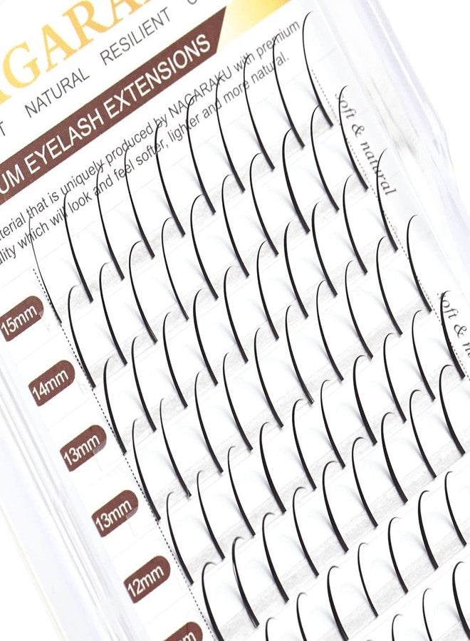 NAGARAKU Spike Eyelash Extensions Wispy Lash 0.07mm C curl 8mm Length Premade Fan Matte Black Individual Ellipse Supplies Spikes Fans (8mm, 0.07 C Spike) - Image 3