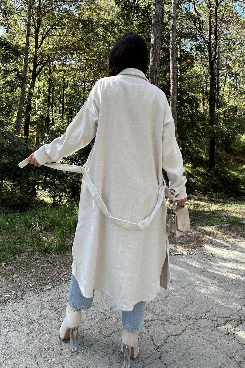 Weshaya Coat Women Ecru - Image 2