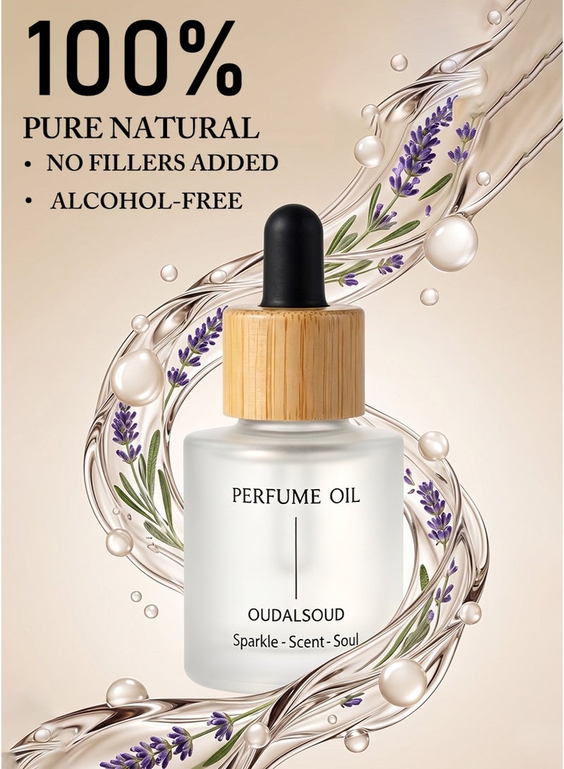 OUDALSOUD 1 Piece Lavender Aroma Fragrance Oil 30ml in Total/100% Pure Plant Fragrance Oil/ALCOHOL-FREE /Pefume Oil/Aromatherapy oil/For Humidifier And Diffuser - Image 1
