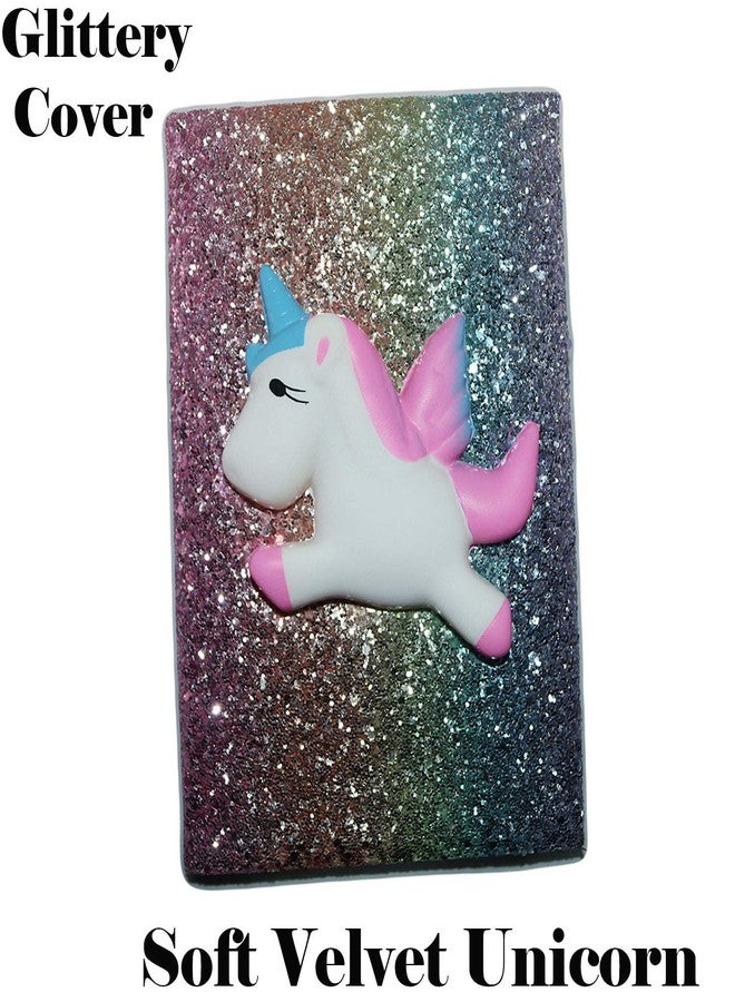 IndusBay® Soft Embossed Unicorn Glittery Diary Notebook Birthday Return Gift for Kids Girls, 1 Piece, Assorted Design - Image 3