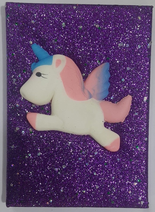 IndusBay® Soft Embossed Unicorn Glittery Diary Notebook Birthday Return Gift for Kids Girls, 1 Piece, Assorted Design - Image 2