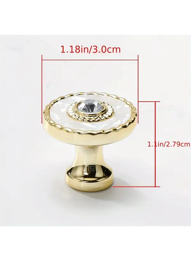 10 Pcs Crystal Cabinet Knobs For Cabinets With Lock And Key - Image 3