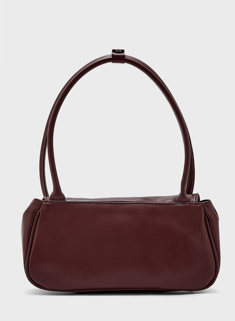 Loop Handles Baguette Handbag