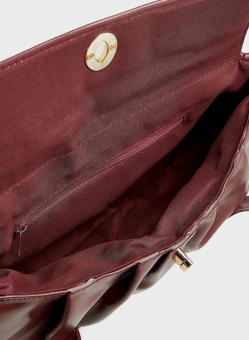 Loop Handles Baguette Handbag