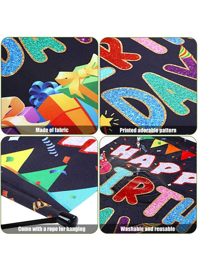Tatuo Colorful Happy Birthday Sign Birthday Door Hanging Happy Birthday Hanger Birthday Door Banner Wall Decorations Bday Shower Party Supplies Favors For Kids Girls Boys - Image 4