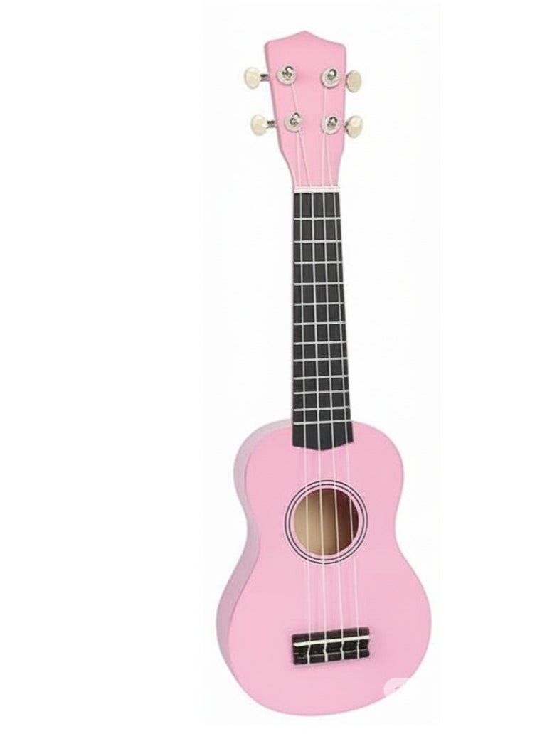 Megarya 21-Inch Concert Ukulele for Beginners – Crafted from high-quality mahogany wood, this Hawaii-style ukulele is perfect for kids and beginners – Pink  - Image 1