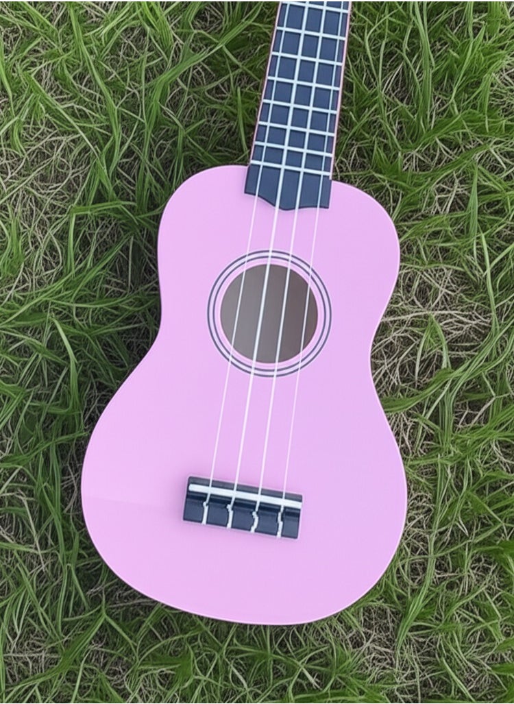 Megarya 21-Inch Concert Ukulele for Beginners – Crafted from high-quality mahogany wood, this Hawaii-style ukulele is perfect for kids and beginners – Pink  - Image 3