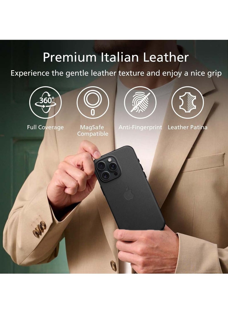 Techie حافظة جلدية لأبل آيفون 16 برو مع ميجسيف - Image 5