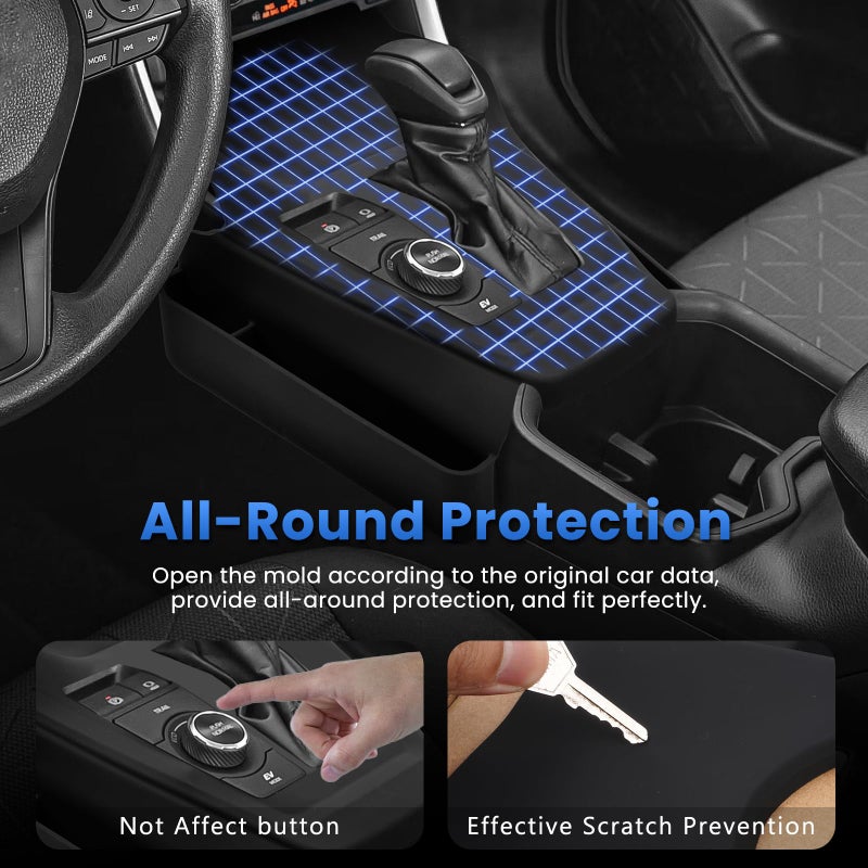 Autorder Silicone Center Console Organizer for 2019-2026 Toyota RAV4 Accessories Seat Gap Storage Box Soft Gear Shift Panel Trim Cover - Image 4