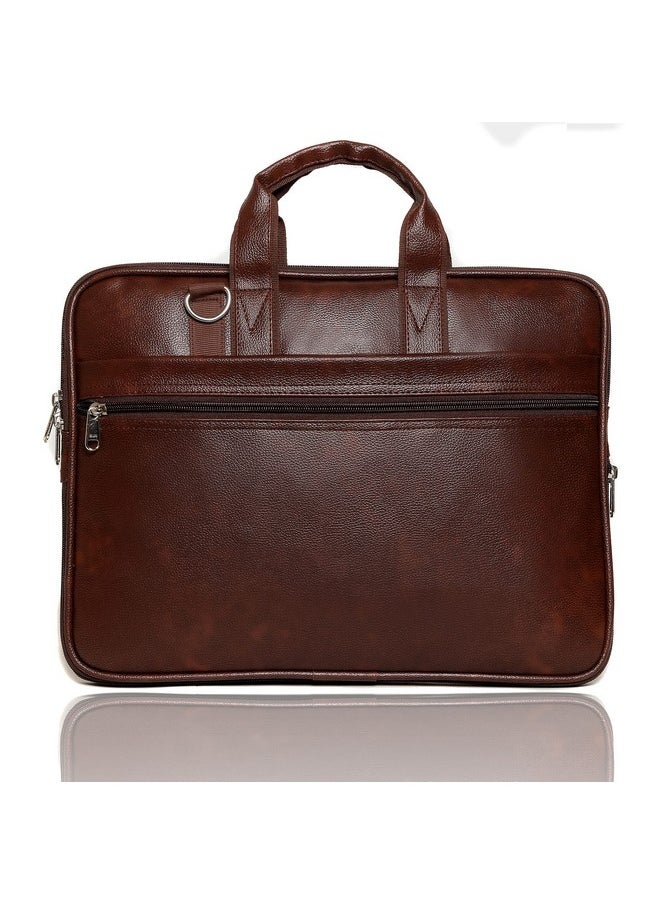 Bagneeds - Bagneeds® Men's Brown Synthetic Leather Best Laptop Messenger Bag Satchel for Men& Women - Image 1