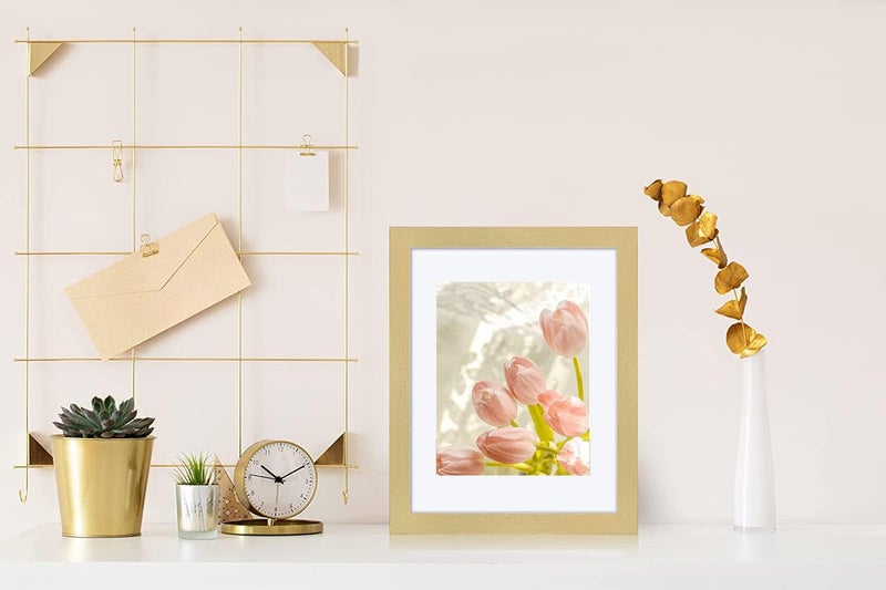CORE ART 11x14 Gold Picture Frame Set of 4,Display Pictures 8x10 with Mat or 11 x 14 without Mat,Multi Photo Frames Collage for Wall or Tabletop Display - Image 5