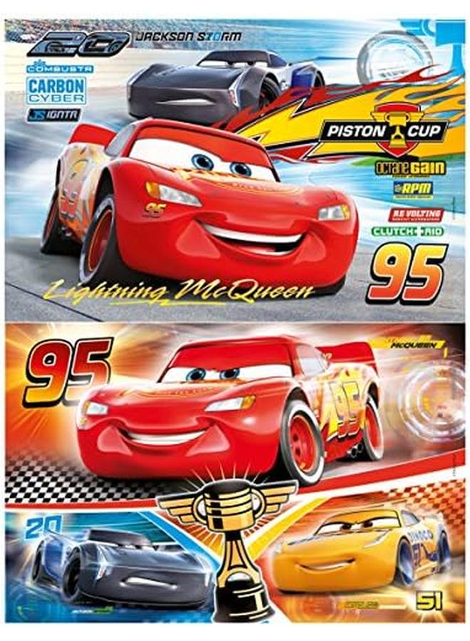 كلمينتوني بازل اطفال سوبر كولور بيكسار كارز 2×60 قطعة 27×19 سم لعمر 5 سنوات فما فوق - Image 3