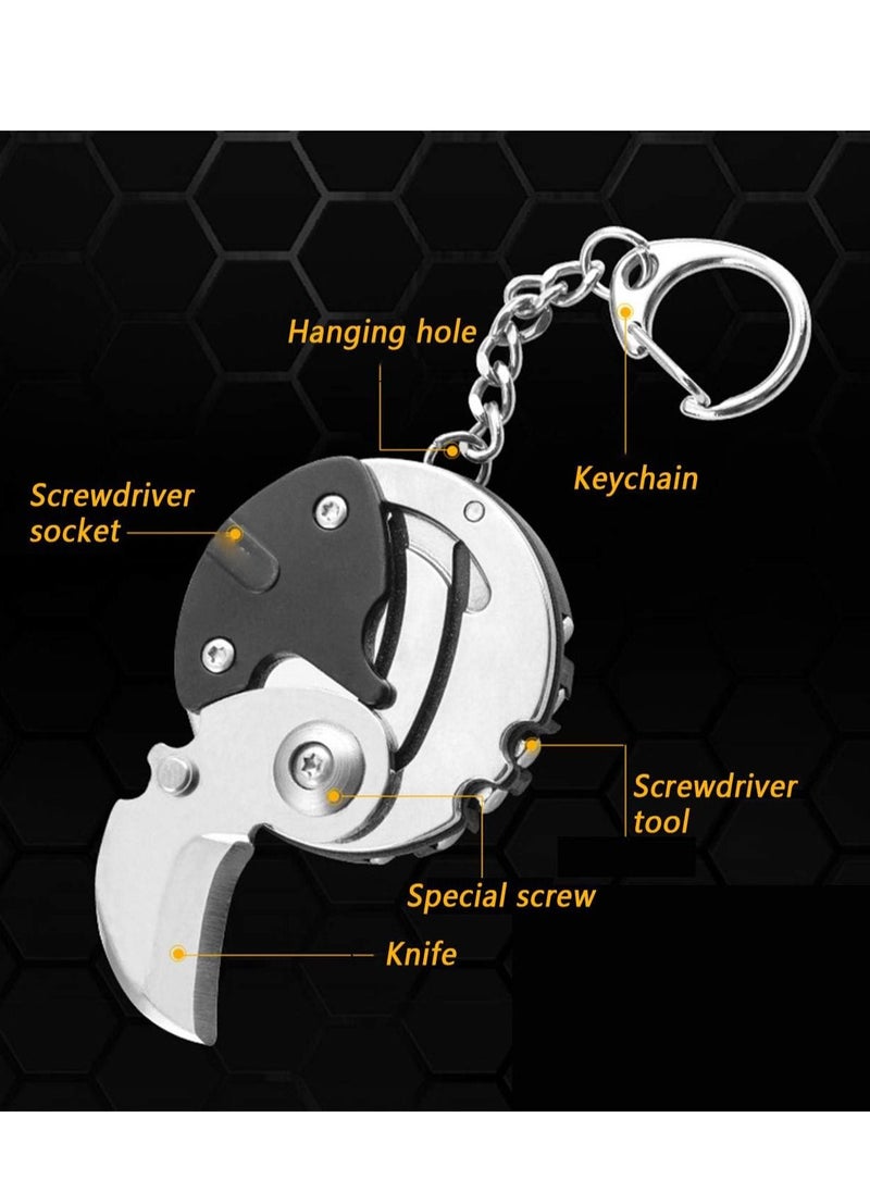 Generic - Foldable Coin Screwdriver,Multifunction Slit Screw Cutter Folding Screwdriver EDC Gadget Multi-Tool Multi-function Coin Cutter - Image 1