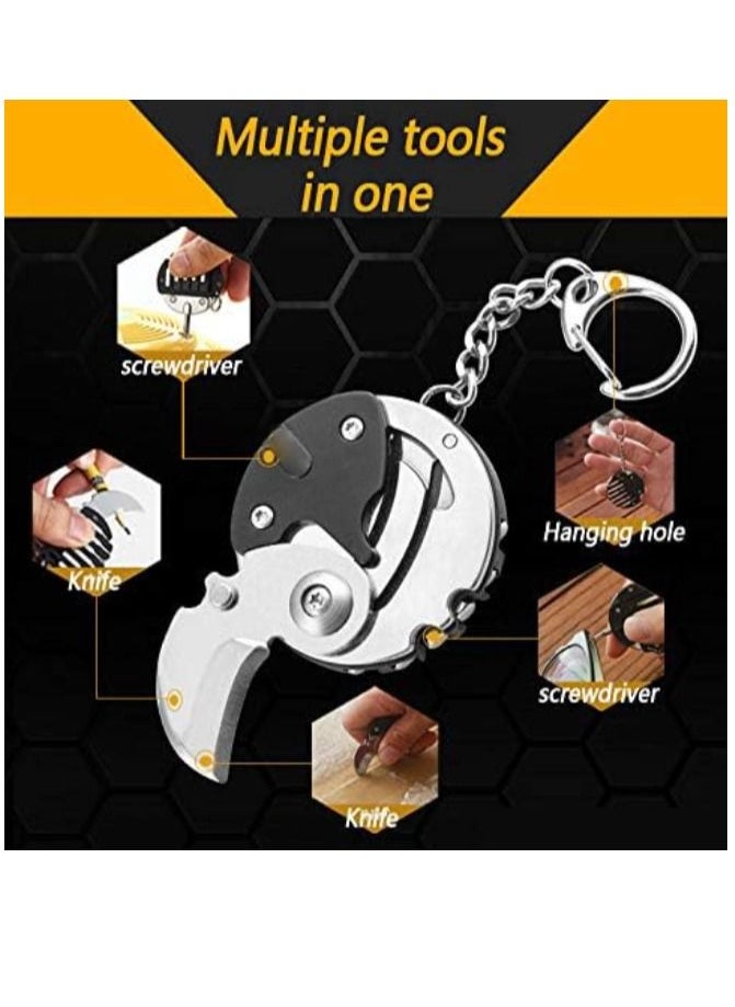 Generic - Foldable Coin Screwdriver,Multifunction Slit Screw Cutter Folding Screwdriver EDC Gadget Multi-Tool Multi-function Coin Cutter - Image 1