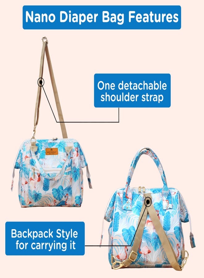 Motherly Nano Diaper Bag for Mothers for Travel – Combo Set with Accessories | Baby Bag for Mother Travel | Diaper Bag for Baby | Baby Bag for Mother and Baby (Flamingo) - Image 5