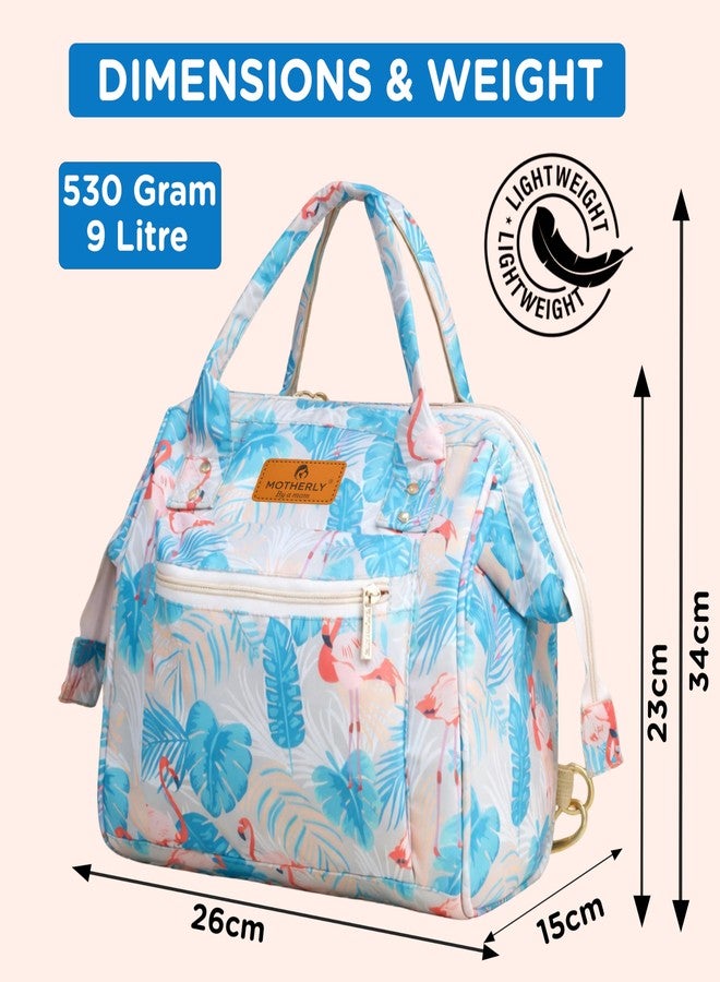 Motherly Nano Diaper Bag for Mothers for Travel – Combo Set with Accessories | Baby Bag for Mother Travel | Diaper Bag for Baby | Baby Bag for Mother and Baby (Flamingo) - Image 3