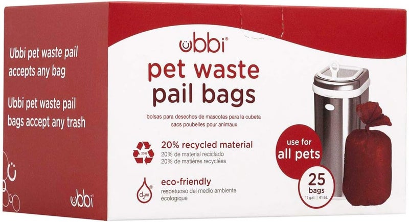 ubbi Pet Waste Pail Bags, 25 Count - Image 1