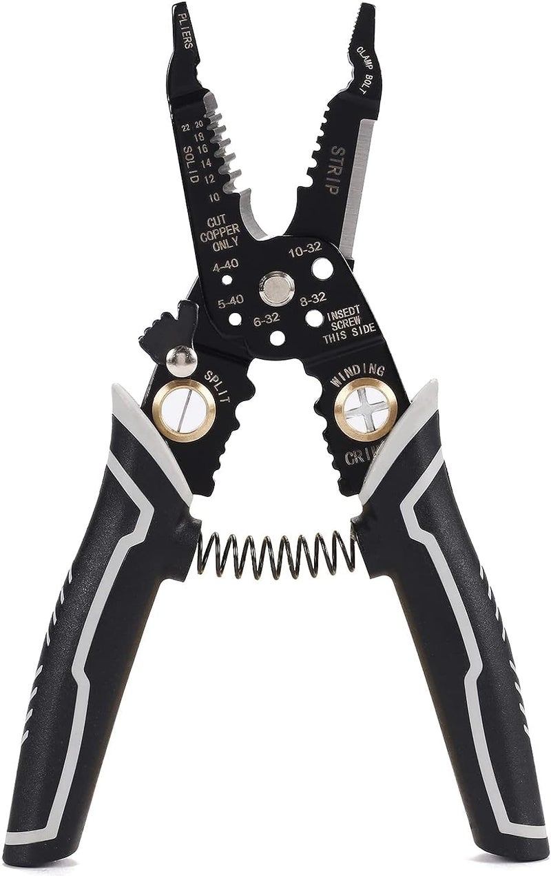 Zorzel MultiFunction Wire Stripper Tool 9in1 Wire Cutter Stripper Crimper Cable Tool with Stripping Cutting and Crimping Functions Professional Wiring Tool for Electricians DIY Enthusiasts - Image 1