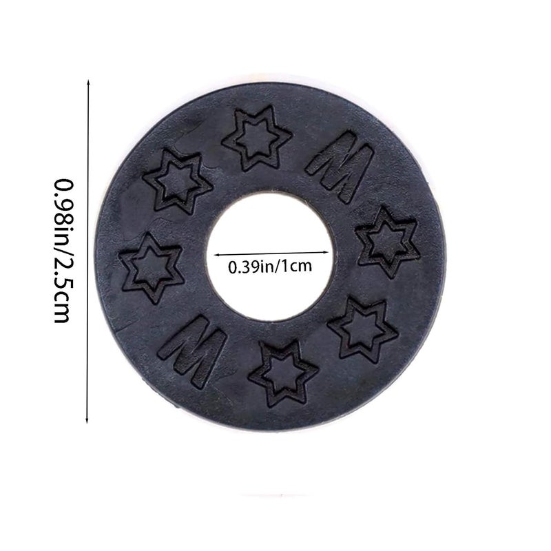 xinxingin 10 Pcs Guitar Strap, 0.98 * 0.39 * 0.11in Guitar Strap Lock, Anti-Slip Strap Lock Washer for Guitar and Bass, Prevents Strap Slippage During Performances ﻿ - Image 2