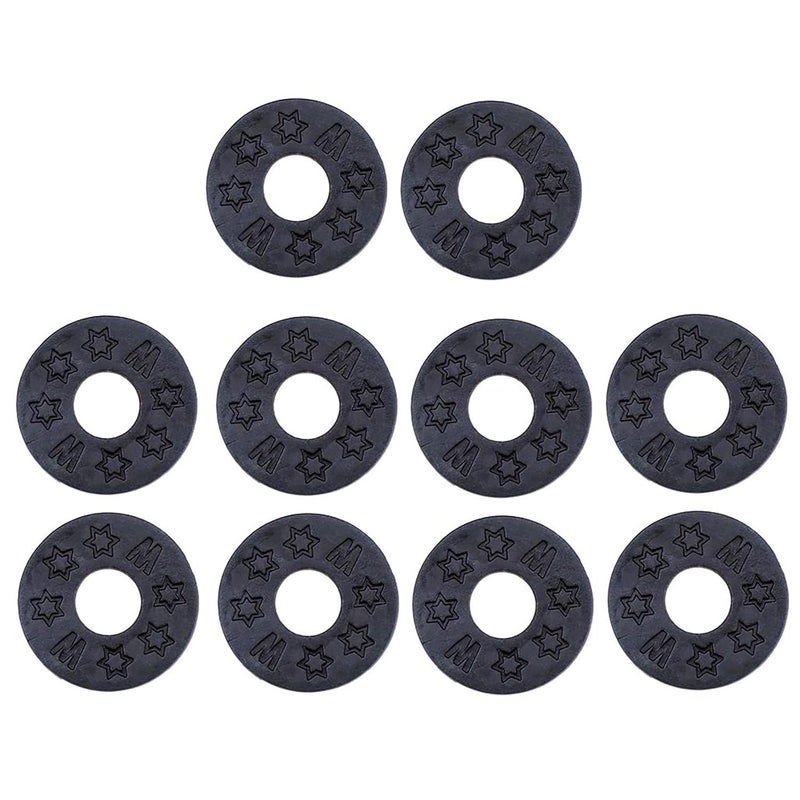 xinxingin 10 Pcs Guitar Strap, 0.98 * 0.39 * 0.11in Guitar Strap Lock, Anti-Slip Strap Lock Washer for Guitar and Bass, Prevents Strap Slippage During Performances ﻿ - Image 1