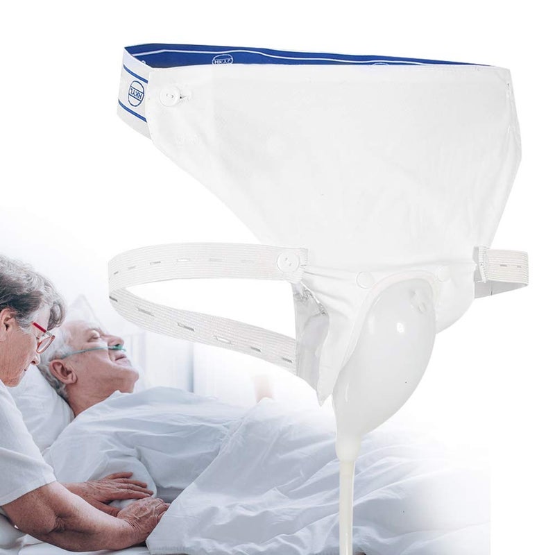 klarako Condom Catheters Silicone Urine Collector Adults Male Man Woman Elderly Wearable Urinal Urine Bags with Urine Catheter Bags Condum Female External Catheter Self Catheters Tubes(Elderly Men) - Image 4